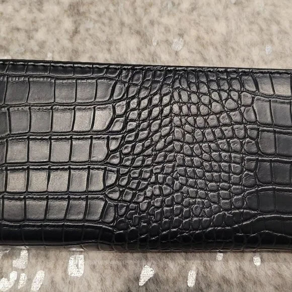 Black faux leather skull wallet - Picture 4 of 5